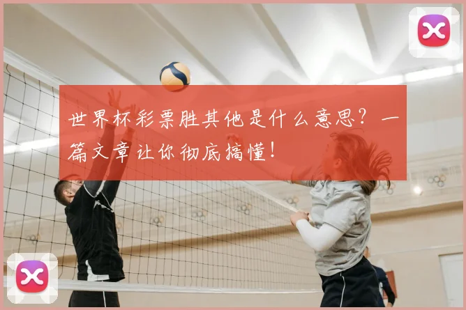 世界杯彩票胜其他是什么意思?一篇文章让你彻底搞懂!
